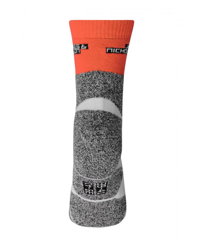 Unisex Sport Socks Bright-orange/white 8670