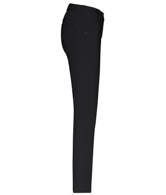 Femme Pantalon extensible femme Noir 10536