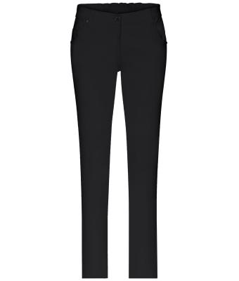 Femme Pantalon extensible femme Noir 10536