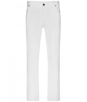 Men Men's 5-Pocket-Stretch-Pants White 10537