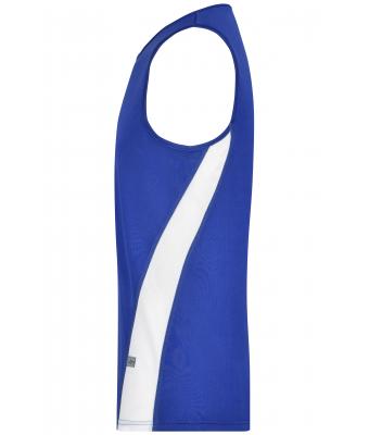 Heren Men’s Running Tank Royal/wit 7361