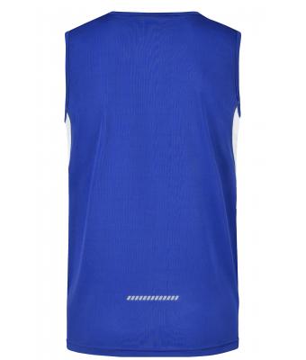 Heren Men’s Running Tank Royal/wit 7361