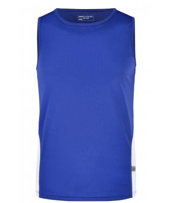 Heren Men’s Running Tank Royal/wit 7361