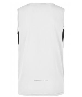 Heren Men’s Running Tank Wit/zwart 7361