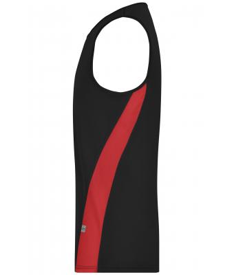 Heren Men’s Running Tank Zwart/rood 7361