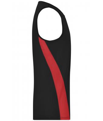 Heren Men’s Running Tank Zwart/rood 7361