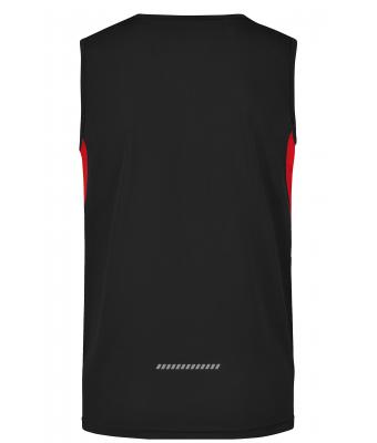 Heren Men’s Running Tank Zwart/rood 7361
