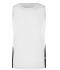 Homme T-shirt homme sans manches TOPCOOL® Blanc/noir 7361