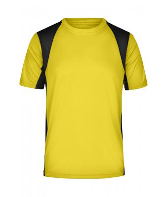Herren Men's Running-T Yellow/black 7362