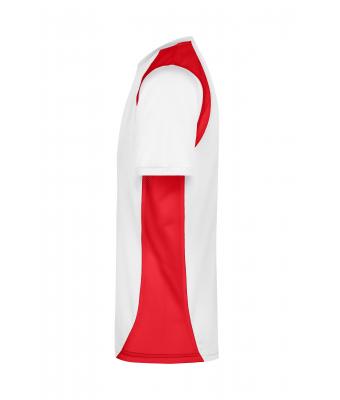 Heren Men’s Running-T Wit/rood 7362