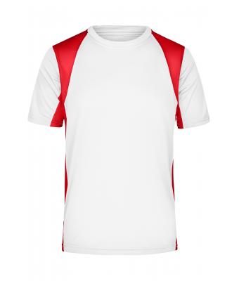 Heren Men’s Running-T Wit/rood 7362