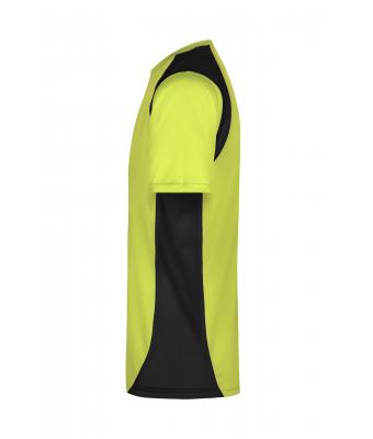 Heren Men’s Running-T Fluor-geel/zwart 7362