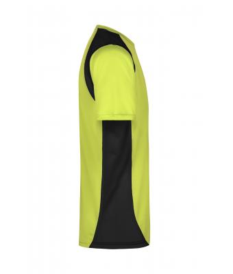 Heren Men’s Running-T Fluor-geel/zwart 7362