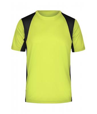 Heren Men’s Running-T Fluor-geel/zwart 7362