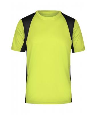 Homme Tee-shirt homme TOPCOOL® Jaune-fluorescent/noir 7362