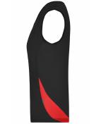 Damen Ladies' Running Tank Black/red 7371