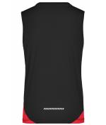 Damen Ladies' Running Tank Black/red 7371