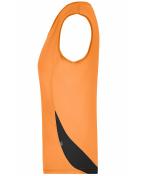 Damen Ladies' Running Tank Orange/black 7371