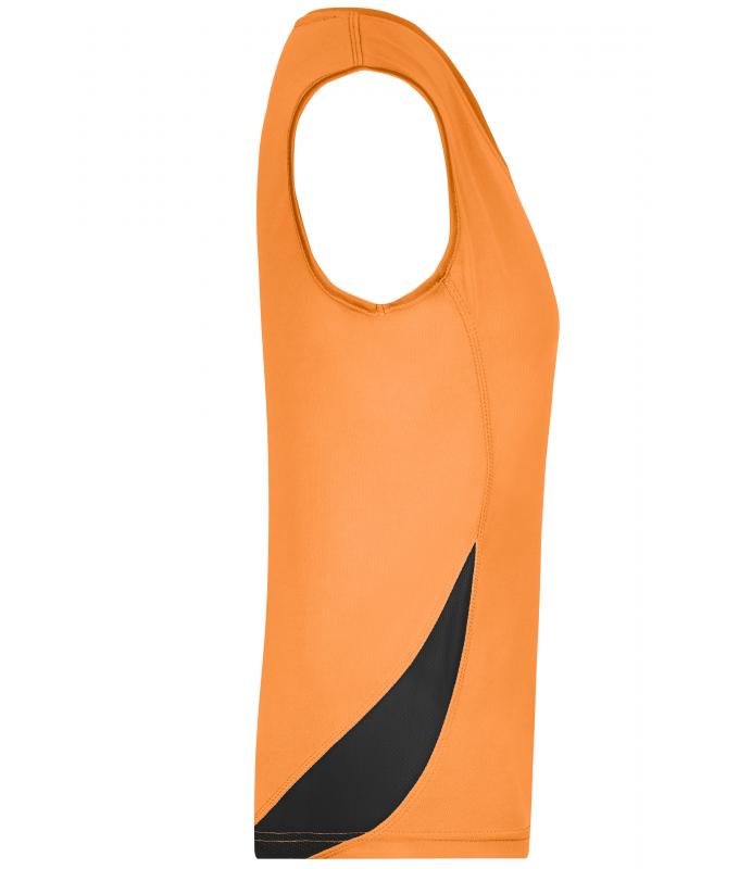 Damen Ladies' Running Tank Orange/black 7371