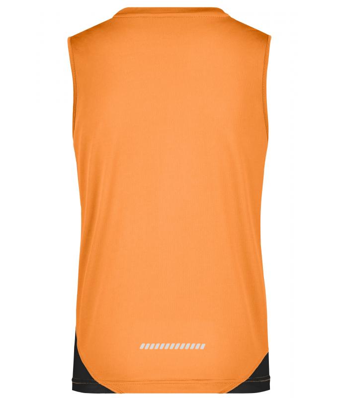 Damen Ladies' Running Tank Orange/black 7371