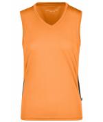 Damen Ladies' Running Tank Orange/black 7371