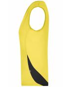 Damen Ladies' Running Tank Yellow/black 7371