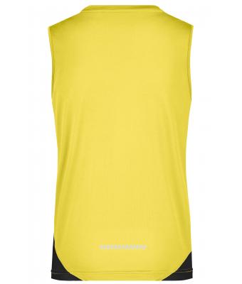 Damen Ladies' Running Tank Yellow/black 7371