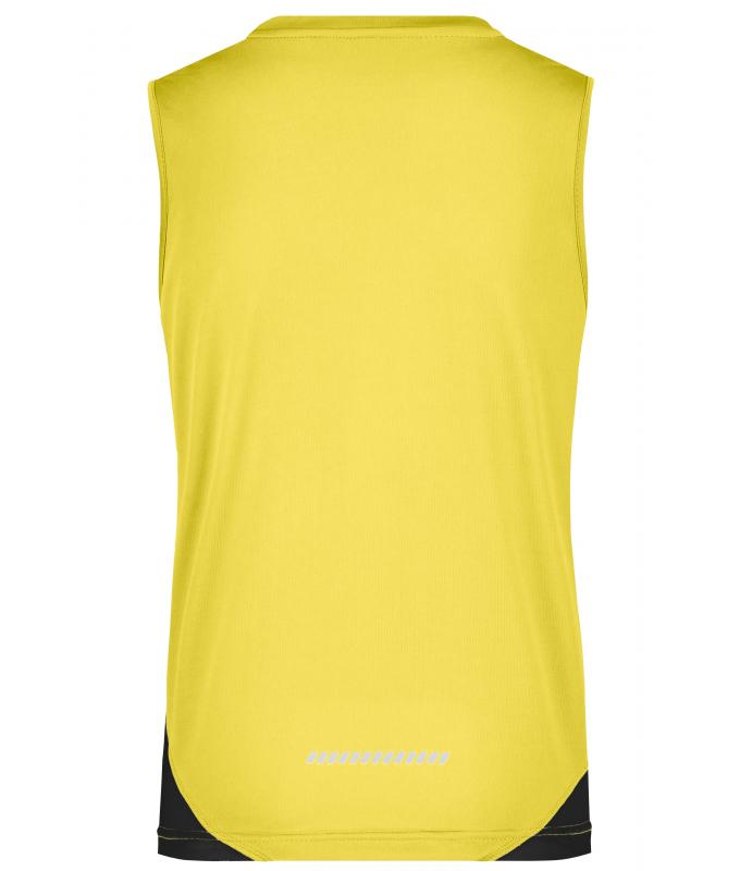 Damen Ladies' Running Tank Yellow/black 7371