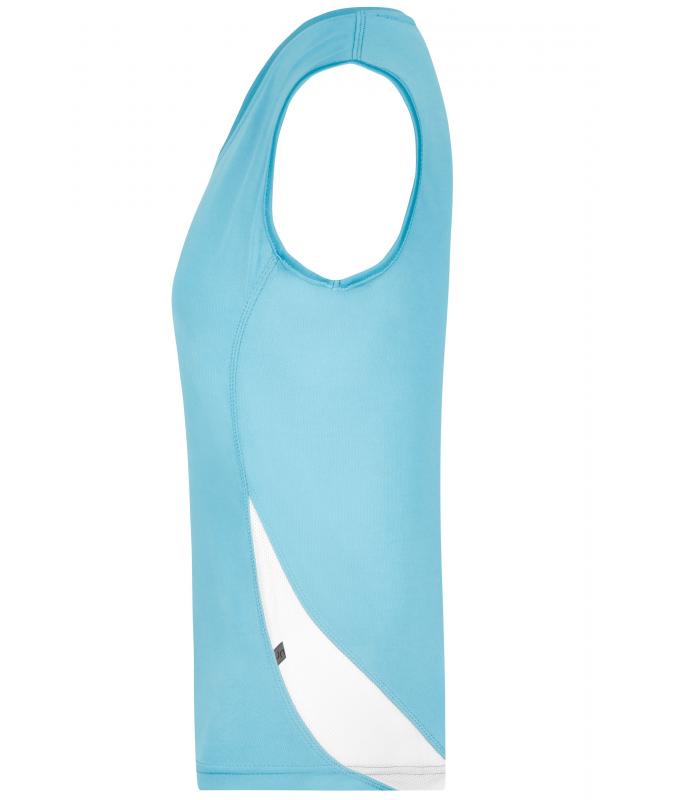 Damen Ladies' Running Tank Ocean/white 7371