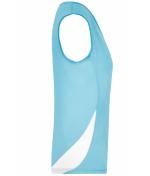 Damen Ladies' Running Tank Ocean/white 7371