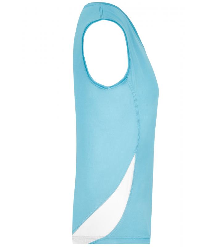 Damen Ladies' Running Tank Ocean/white 7371