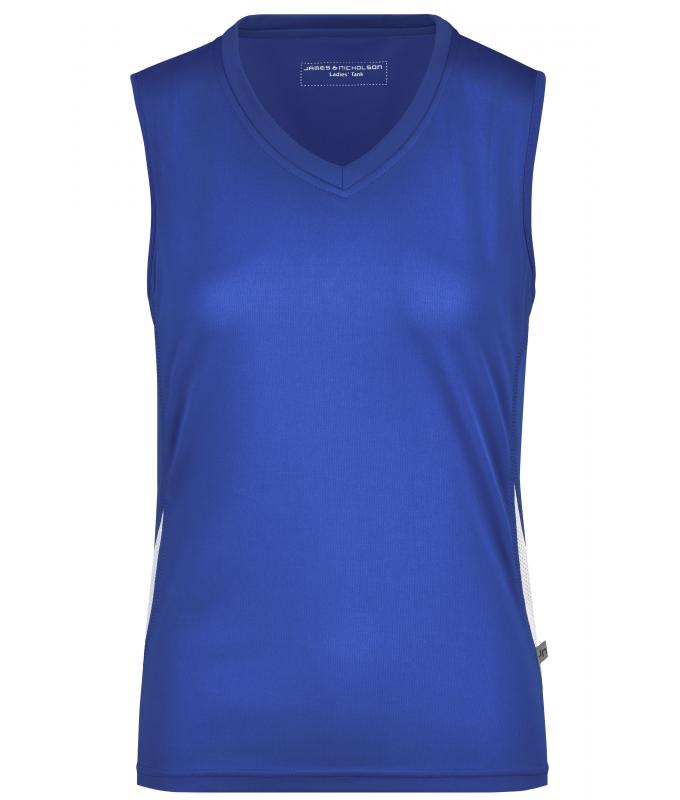 Damen Ladies' Running Tank Royal/white 7371