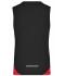 Dames Ladies’ Running Tank Zwart/rood 7371