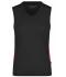 Dames Ladies’ Running Tank Zwart/rood 7371