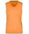 Femme T-shirt femme sans manches TOPCOOL® Orange/noir 7371