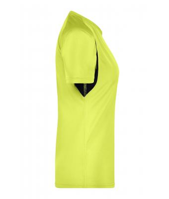 Damen Ladies' Running-T Fluo-yellow/black 7372