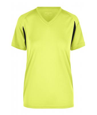Damen Ladies' Running-T Fluo-yellow/black 7372