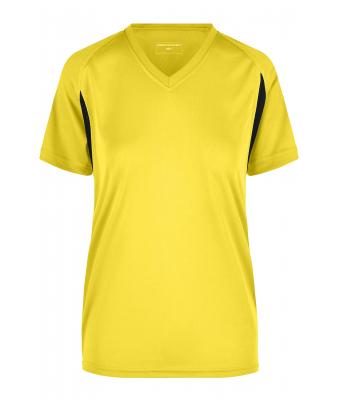 Damen Ladies' Running-T Yellow/black 7372