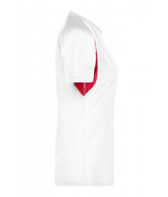 Damen Ladies' Running-T White/red 7372