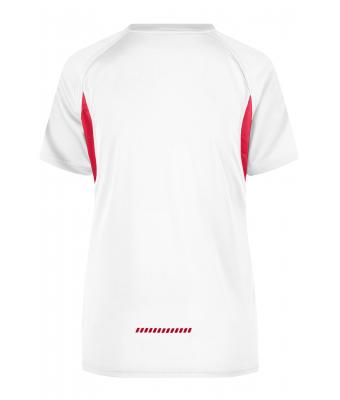 Femme T-shirt femme TOPCOOL® Blanc/rouge 7372