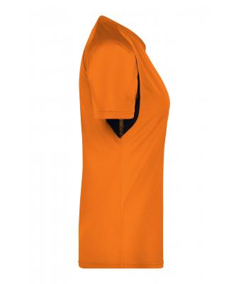 Femme T-shirt femme TOPCOOL® Orange/noir 7372