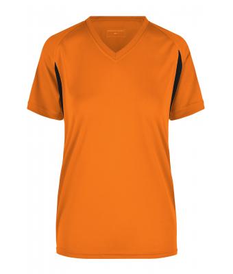 Femme T-shirt femme TOPCOOL® Orange/noir 7372
