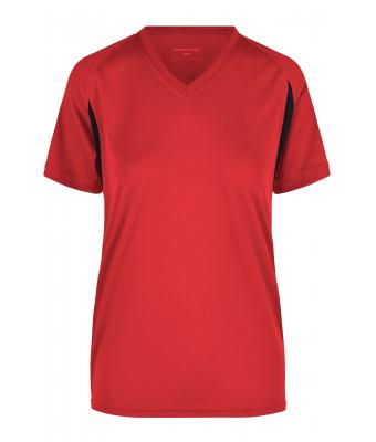 Femme T-shirt femme TOPCOOL® Rouge/noir 7372