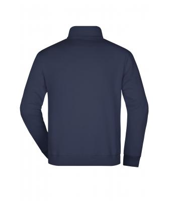 Unisex Round-Neck Zip Navy 7415