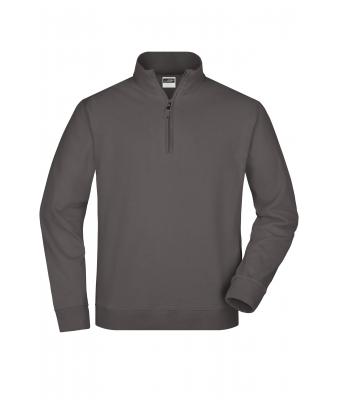 Unisex Round-Neck Zip Carbon 7415