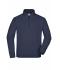 Unisex Round-Neck Zip Navy 7415