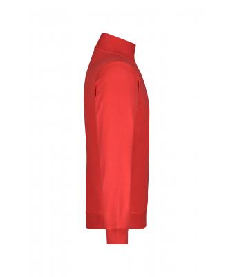Unisex Round-Neck Zip Red 7415