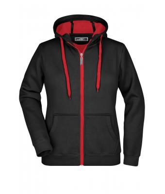 Ladies Ladies' Doubleface Jacket Black/red 7417