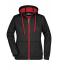 Ladies Ladies' Doubleface Jacket Black/red 7417