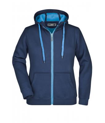 Ladies Ladies' Doubleface Jacket Navy/aqua 7417